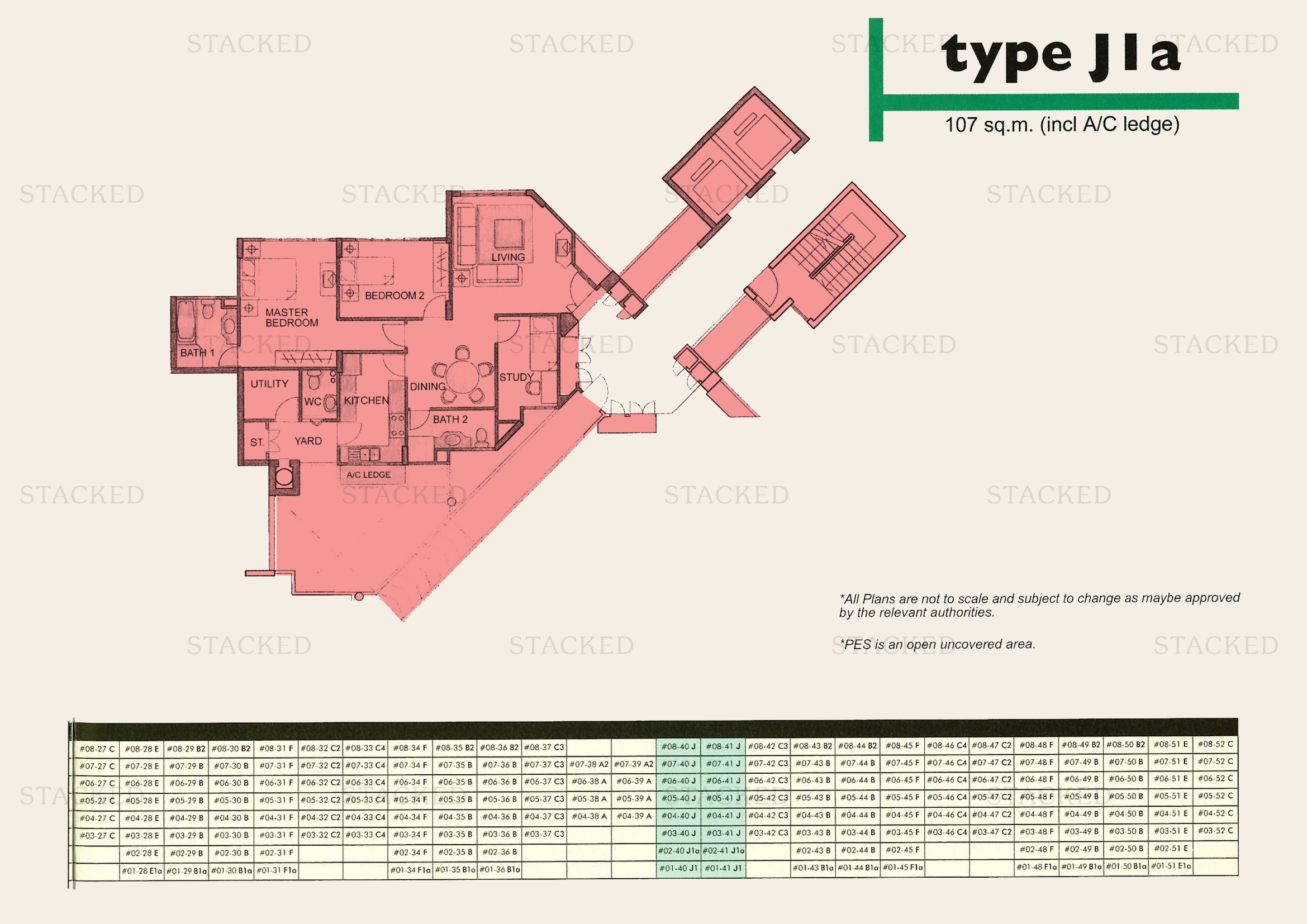 Stacked homes Carissa Park Condominium Singapore Condo Floor Plans